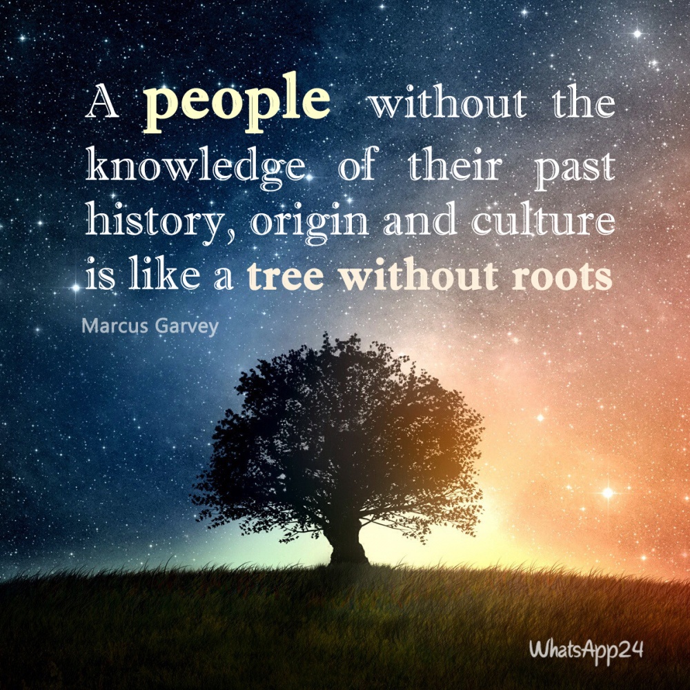A people without the knowledge of their past history, origin and